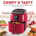 thumbnail image 3 of DASH Tasti-Crisp™ Electric Air Fryer Oven, 2.6 Qt., Red – Compact Air Fryer for Healthier Food in Minutes, Ideal for Small Spaces - Auto Shut Off, Digital, 1000-Watt, 3 of 5