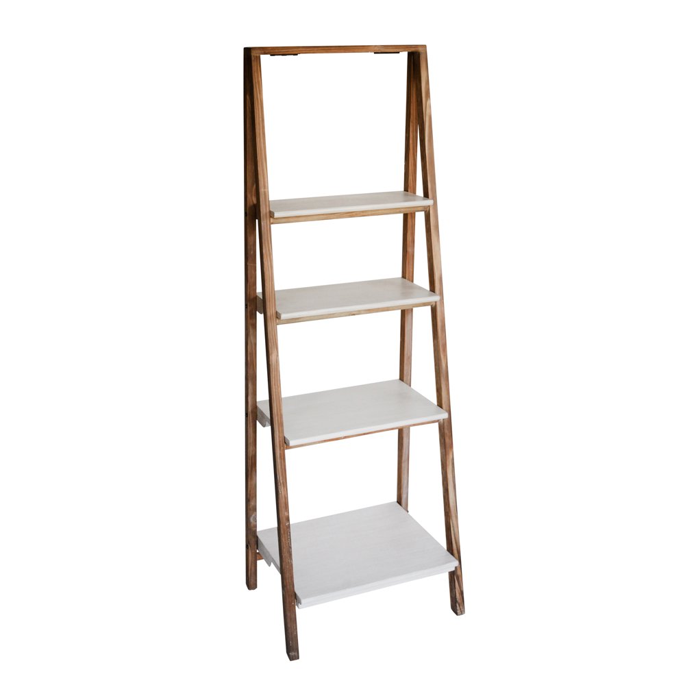 Sagebrook Home Wood And Metal 61" Ladder Shelf 14981