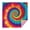 Colorful Rainbow Tie-1, variant on Rainbow Tie Dye Mandala Pattern Square Tablecloth,Waterproof Square Table Cover,Wipeable Spillproof Washable Table Cover for Home Kitchen Party Decor 42"X42"(107x107cm)