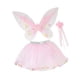 thumbnail image 5 of Conjunto de 3 piezas de falda tutú y varita con alas de hada para niñas, rendimiento cómodo para niños Rosa, 5 of 9