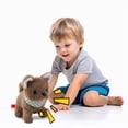 thumbnail image 4 of Walking Plush Dog Toy Electronic Pet with Realistic Motion Sound and Light Effects, Soft Plush Interactive Companion, 6.7x6.3x3.5 Inch Portable Novelty Gift for Animal Lovers, Brown, 4 of 9