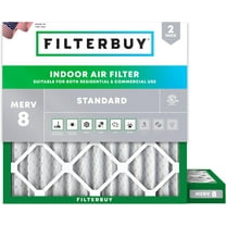 Filterbuy 10x10x2 MERV 8 Dust Defense, Pleated HVAC AC Furnace Air Filters (2-Pack)
