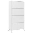 thumbnail image 4 of vidaXL Locker Cabinet White 35.4"x17.7"x70.9" Steel, 4 of 8