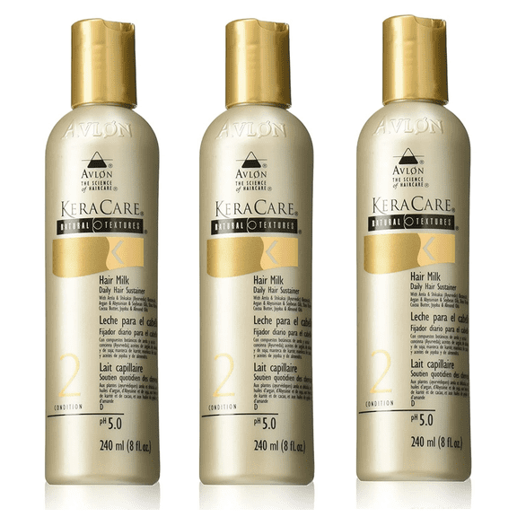 Avlon KeraCare Natural Textures Hair Milk Treatment 8 oz (Pack of 3)