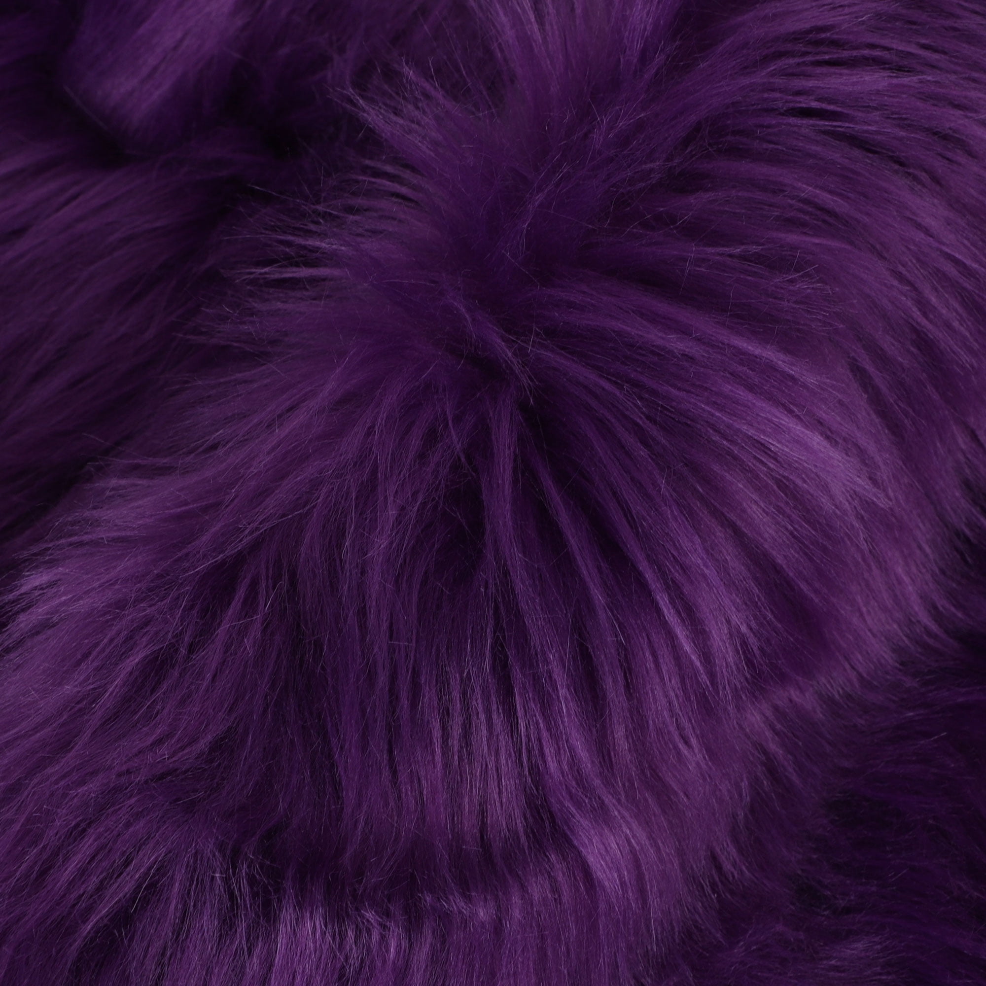 Unique Bargains Heart Shaped Faux Fur Shag Area Rug 2.3Ft x 3Ft Purple