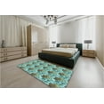 thumbnail image 4 of Ahgly Company Indoor Rectangle Patterned Hazel Green Area Rugs, 2' x 5', 4 of 6
