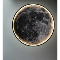 For Living Room Realistic Lamp Home Accessories Moon Wall Light 3D Mural Earth Wall Light Remote Control Ceiling Lamp