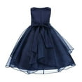thumbnail image 3 of Ekidsbridal Asymmetric Ruffled Organza Sequin Flower Girl Dress Pageant Ballroom Gown 012s 6, 3 of 3