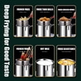 thumbnail image 3 of Mistaha 304 Stainless Steel Deep Fryer with Removable Anti-Burn Handle, Multifunctional Small Frying Pot for Home Cooking, Oil-Saving Design, Suitable for Gas and Induction Cooktops, 3 of 6