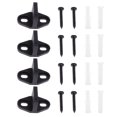 thumbnail image 1 of Guide de Sol pour Installation de Porte avec Largeur Réglable et Double Roulement en Couleurs Assorties 4 Ensembles, 1 of 9