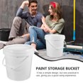 thumbnail image 2 of Blue HDPE Paint Storage Bucket with Lid for Safe Water Oil Wine 10 Liter, 2 of 5
