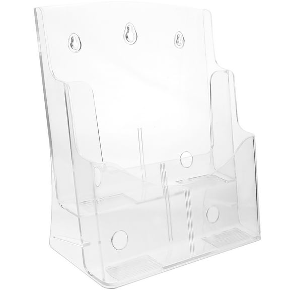 Angoily Wall-mounted Document Organizer Practical Clear File Holder File Paper Rack for Office