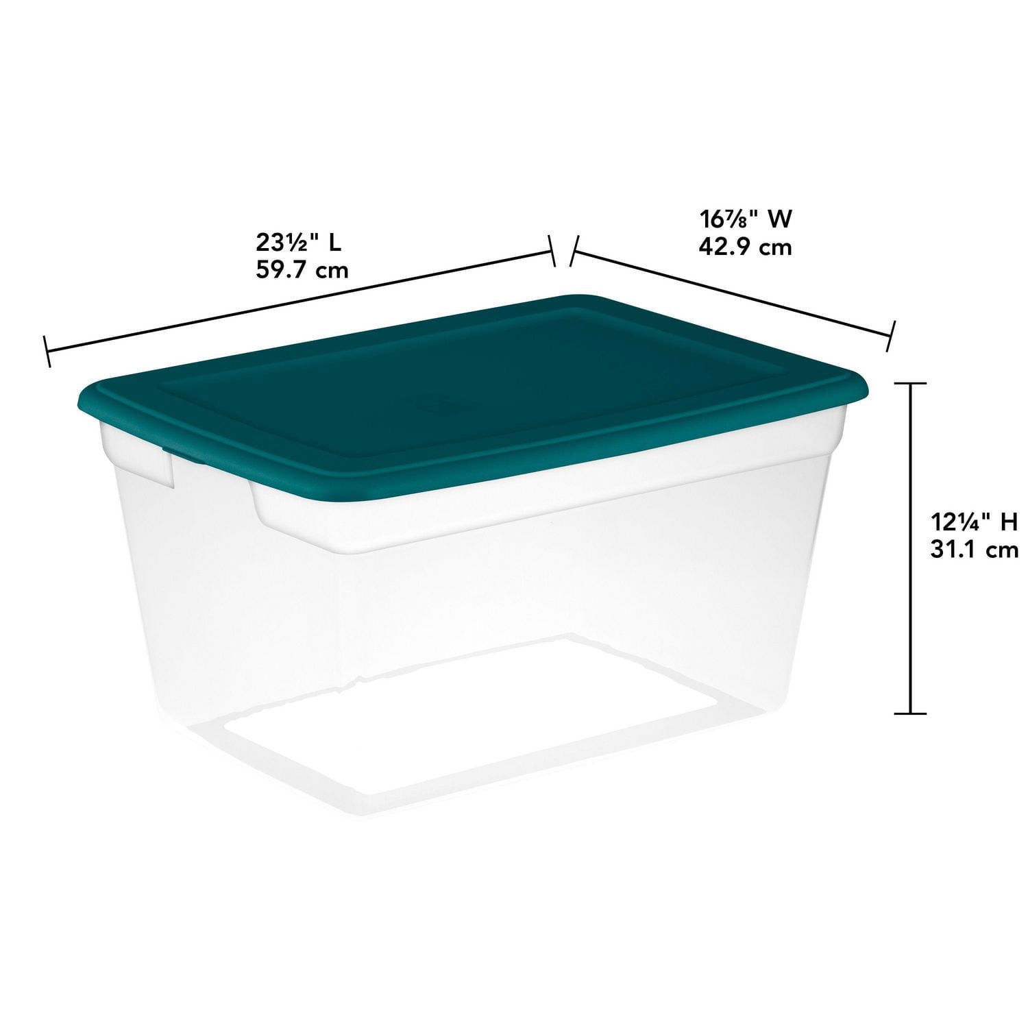Sterilite 55L Storage Box - Blue