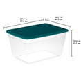 thumbnail image 2 of Sterilite Boîte de Rangement 55L - Bleu, 2 of 2