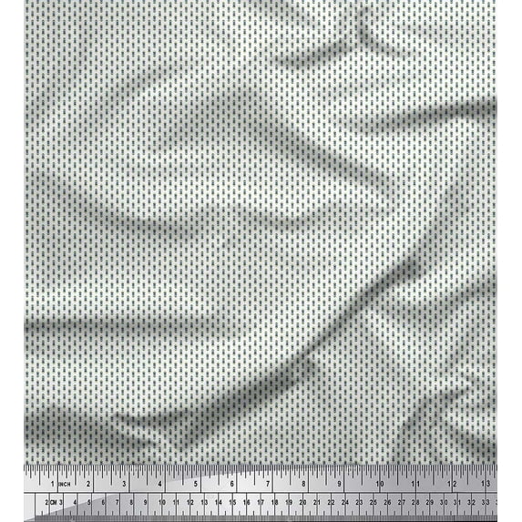 Soimoi Rayon Fabric Arrow Small Printed Fabric 1 Yard 56 Inch Wide