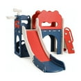 thumbnail image 3 of TLSUNNY 8-in-1 Toddler Slide and Climber, with Enclosed Steps, Telescope, Basketball Hoop, Play Tunnel, for Nursey, Playground, 3 of 9