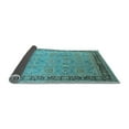thumbnail image 2 of Ahgly Company Indoor Round Oriental Light Blue Industrial Area Rugs, 6' Round, 2 of 4