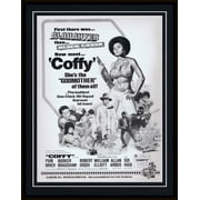 ORIGINAL Vintage 1973 Pam Grier Coffy 11x14 Framed Advertisement