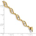 thumbnail image 3 of 14K Yellow Gold Diamond 7.5In Link Bracelet (7.5 X 5) Made In India bm4611-003-ya, 3 of 5