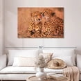 thumbnail image 2 of Elephant Stock Sweet Loving Cheetahs Wall Art - Horizontal Canvas Wall Art - Living Room Wall Decor - Animal Canvas - Black And Orange Decor - 45" x 30", 2 of 4