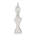 thumbnail image 4 of Sterling Silver Polished Dog Bone Charm QC8878, 4 of 4