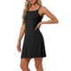 thumbnail image 4 of INSPIRAR CHIC Vestido de Noche para Mujeres del Día de la Madre Modal Suave con Tirantes Espagueti Cuello Redondo Ropa de Dormir L Negro, 4 of 6