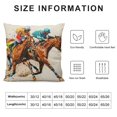 thumbnail image 5 of Leisuo Throw Pillow Cover Horse Racing Themed Party Decoration for Couch Sofa, 5 of 5