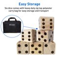 thumbnail image 5 of EasyGo Products Large Dice Games Giant Wooden Yard Game Set with Bag, 5 of 7