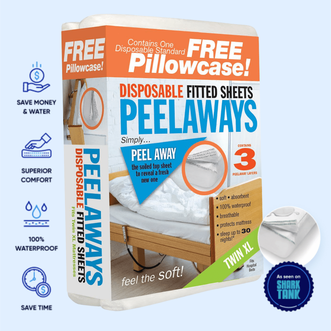 PEELAWAYS Incontinence Mattress Protector Disposable Fitted Sheets