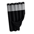 thumbnail image 2 of Cortina de ducha resistente y multifuncional, accesorio de baño para hotel, poliéster. Negro, 2 of 9