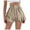 Khaki, variant on Riforla Women's Casual Loose Peplum High Waisted Shorts for Women Black S