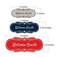 thumbnail image 4 of Signs ByLITA Designer Welcome Guests (Cursive Text) Sign (Ivory/Dark Brown) - Medium, 4 of 5