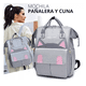 thumbnail image 2 of Mochila Pañalera Impermeable Multiusos Gris Malubero, 2 of 5