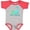 Baseball Heather and Red, variant on Inktastic Sister-saurus Cute Brontosaurus Family Boys or Girls Baby Bodysuit
