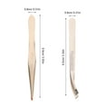thumbnail image 6 of STOBOK 6Pcs Golden Eyelash Tweezer Set Stainless Steel Lash Extension Tools for Accurate Eyebrow Shaping, 6 of 6