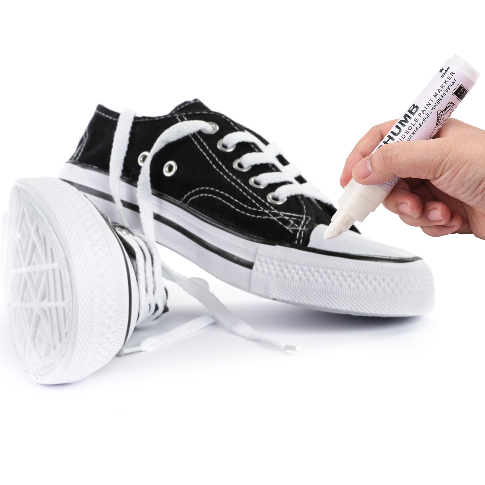 Bigthumb Midsole Paint Marker, Sneaker Repair Pen Sports Shoes Whitening Pen Quick Drying, 6mm, Size: 6mm Tip, Other