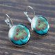 thumbnail image 1 of Pendientes de árbol de la vida de Color plateado, pendientes de Francia a la moda para mujer, pendientes de gancho, cabujón de cristal de árbol de la vida, joyería para niña, regalo Tan Jianjun unisex, 1 of 2