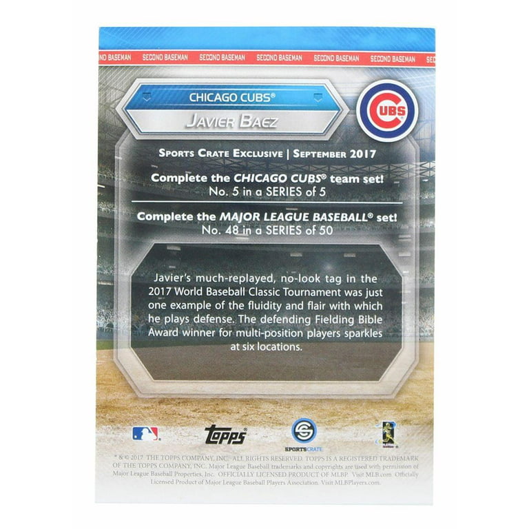 Chicago Cubs MLB Crate Exclusive Topps Card #48 - Javier Baez 