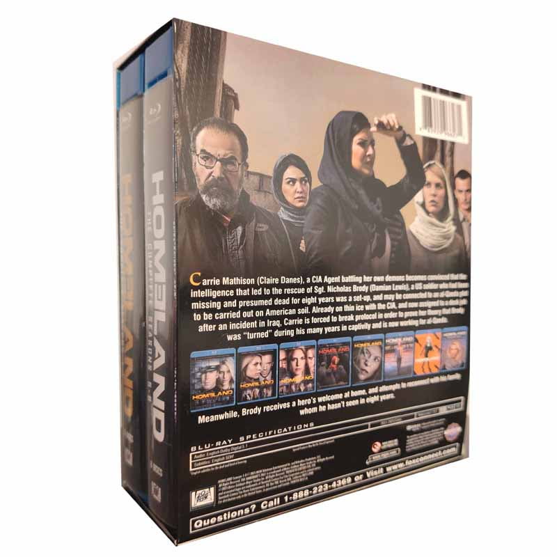 Homeland :The Complete Series Season 1-8 (Blu Ray 16-Disc Box Set