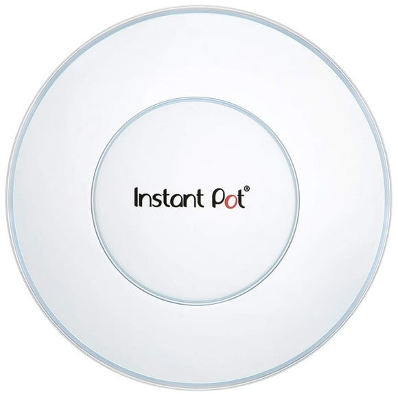 Maceta instantánea con tapa de silicona de 5 y 6 cuartos de galón, color blanco transparente