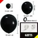 thumbnail image 1 of 105pcs Globos Negros 18 pulgadas 12 pulgadas 5 pulgadas, Globo de Látex Negro Diferentes T YGYXMY YGYXMY, 1 of 2