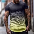 thumbnail image 2 of Camiseta informal de manga corta con cuello redondo y cuello redondo para hombre Pompotops oipoqjl32078, 2 of 8