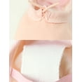 thumbnail image 3 of Daydance Girls' Canvas Ballet Shoes, Split Sole Flats, Ballet Pink, Size 12.5 Little Kids, 3 of 5