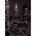 thumbnail image 3 of Setboun, Michel 18x24 Black Modern Framed Museum Art Print Titled - Le Chrysler Building la nuit, Manhattan, 3 of 5