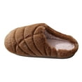 thumbnail image 6 of Womens Fuzzy Slippers for Home Bedroom Winter Warm Furry House Slip on Shoes Comfy Plush Non Slip Spa Slides, 6 of 7