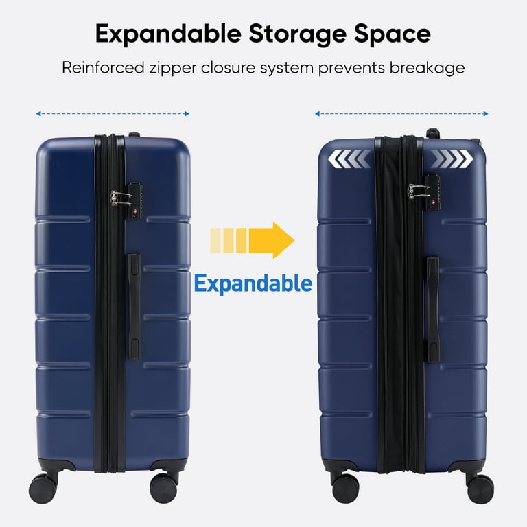edx 24 Inch Hardside Expandable Luggage with Spinner Wheels