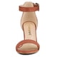 thumbnail image 3 of Sandalias de Tacón Alto para Mujer Allegra K Zapatilla Con Punta Abierta correa de tobillo Marrón 42, 3 of 7