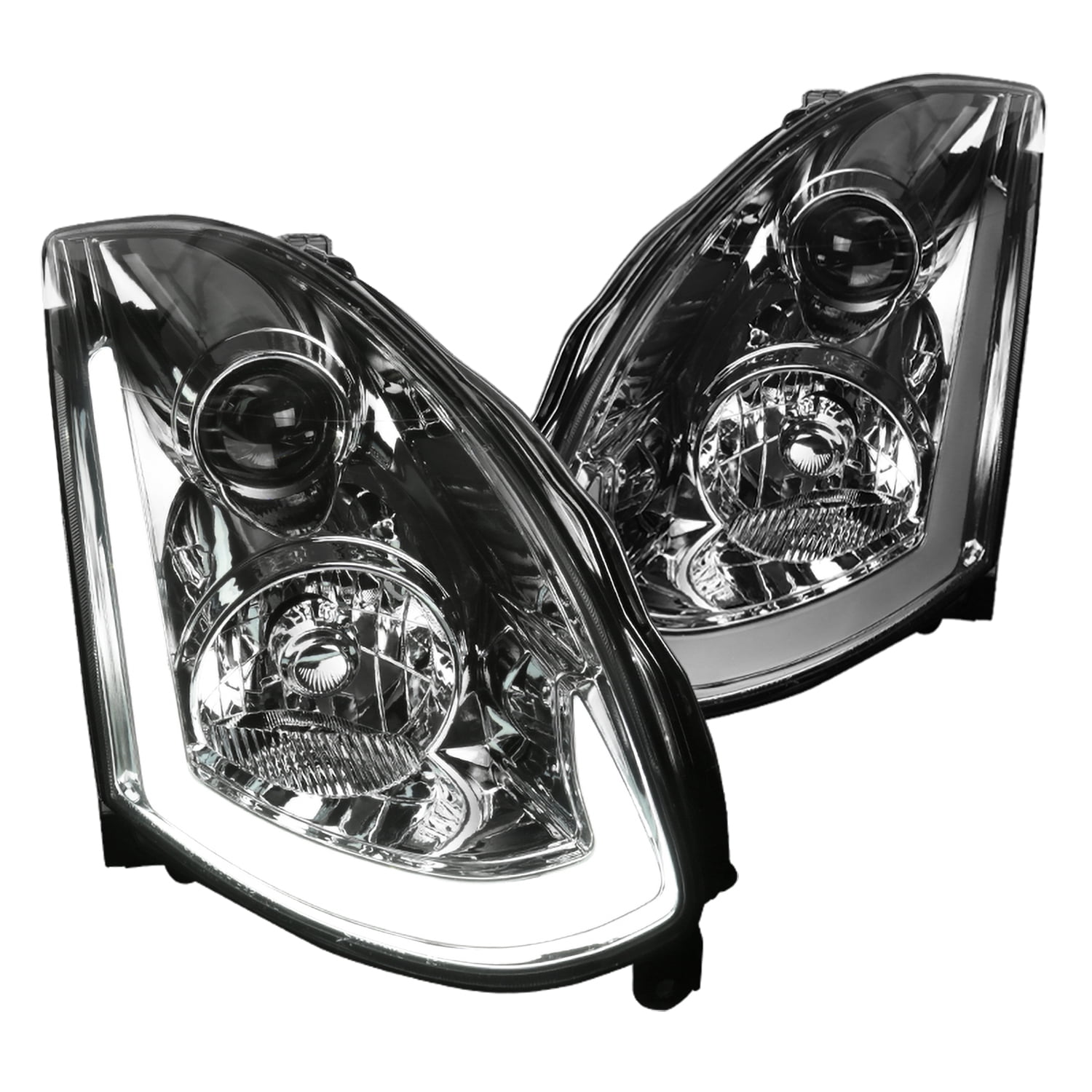 SpecD Tuning Integrated Led & Signal Smoke Lens Projector Headlights