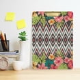 thumbnail image 5 of FMSHPON Aztec Geometric Flower Clipboard Hardboard Wood Nursing Clip Board and Pull for Standard A4 Letter 13x9 inches, 5 of 7