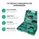 thumbnail image 4 of Juego de Herramientas de Jardín BLOOSOM Plantación Podar Verde/Negro, 4 of 5